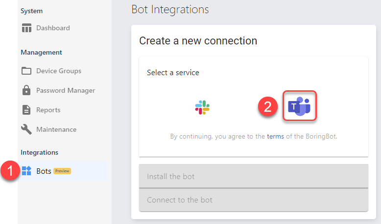 How To: Enable the BoringBot for Teams Integration – The Boring Lab